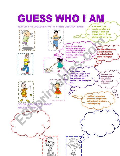 Who Am I Printable