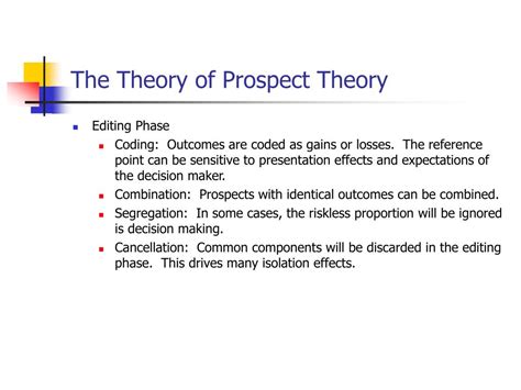 PPT - Kahnemann and Tversky Prospect Theory PowerPoint Presentation, free download - ID:226327