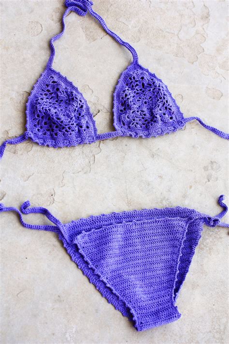 Crochet Bikini Crochet Swimsuit Sexy Bikini Lace Bikini Etsy