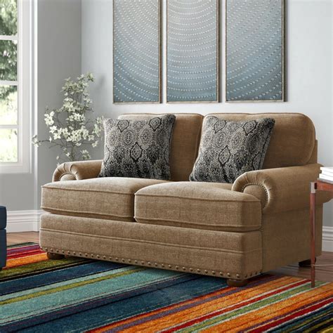 Darby Home Co Schantz Recessed Arm Loveseat With Reversible