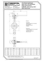 Válvula borboleta HG 1 GEFA Processtechnik elétrica para água