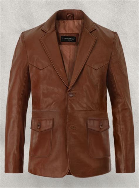 Western Leather Blazer Leathercult Genuine Custom Leather Products Jackets For Men And Women