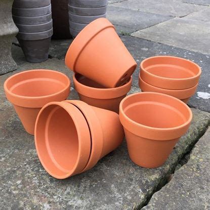 Terracotta Plant Pots F9 9 Cm Dia Weston Mill Pottery UK