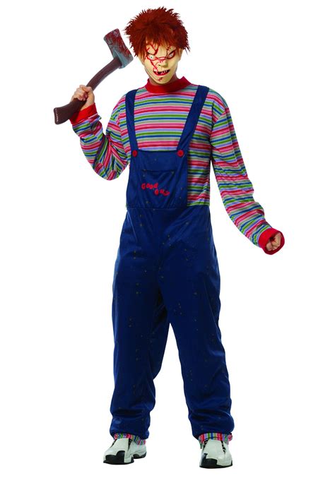 Adult Plus Size Evil Chucky Costume 2x 3x