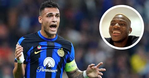 Lautaro Mi Piace Molto Osimhen Esalta Il Capitano Dell Inter E