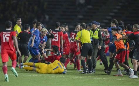 Bentrok Official Dan Pemain Indonesia Vs Thailand Di Laga Final