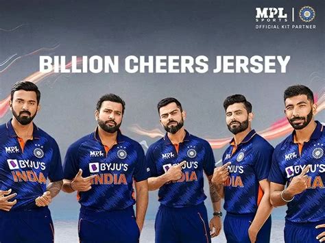 New Jersey Of Team India Bcci Unveils Team Indias New Billion Cheers