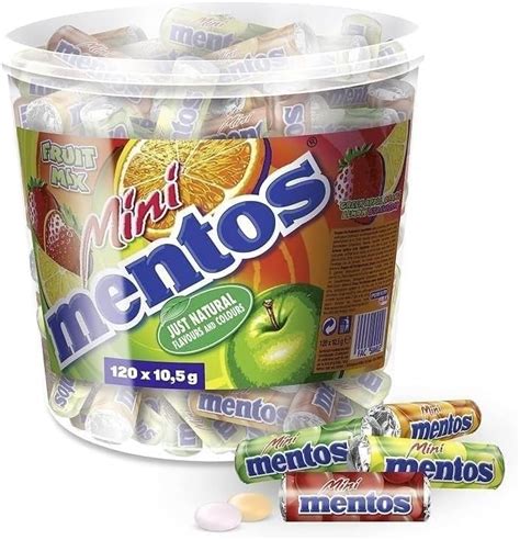 Mini Mentos Fruit Mix Pack Of 120 X 105 G Uk Grocery