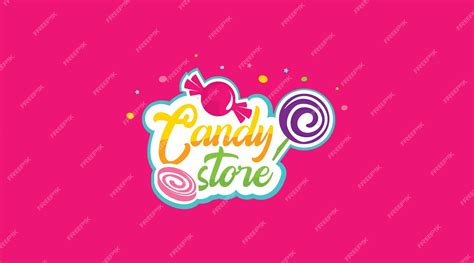 Premium Vector Candy Logo Design Concept Vector Colorful Sweets Logo