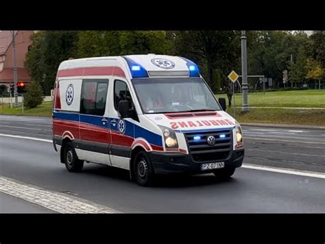 Alarmowo Ambulans S Volkswagen Crafter Dlouhy Transport Medyczny