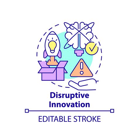 Disruptive Innovation Concept Icon Form Of Innovation In Business Abstract Idea Thin Line