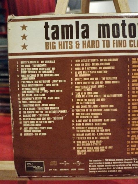 Tamla Motown Big Hits Hard To Find Classics 3cd Box Set Hobbies