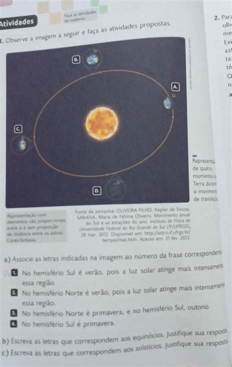 Solved Atividades Fa A As Atividades No Caderno Para Observe A