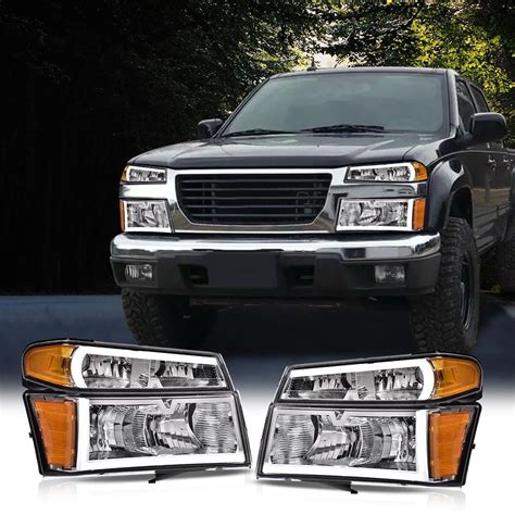 G Plus Led Drl Headlights Bumper Headlamps Fit For 2004 2012 Chevy Colorado Gmc Canyon 2006