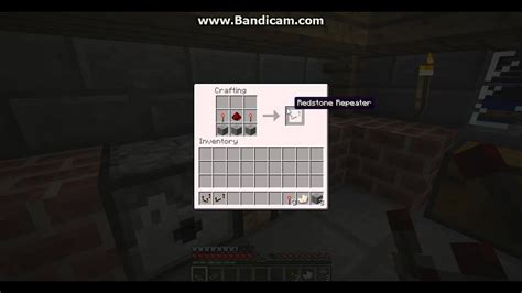 Minecraft How To Make A Redstone Repeater Comparator Youtube