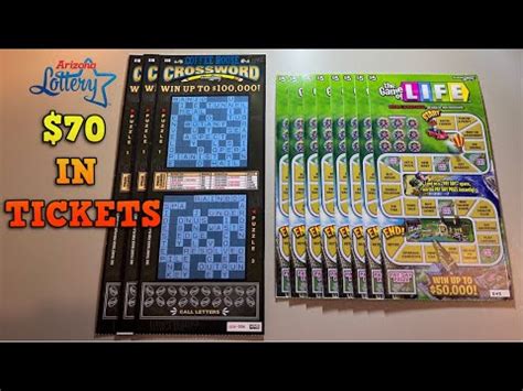 100K PRIZE CROSSWORDS THE GAME OF LIFE SCRATCH OFF TICKETS YouTube