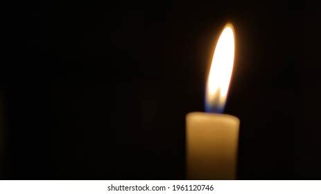 Candle Flame Blur Background Wallpaper Stock Photo