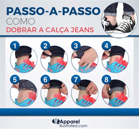 Como dobrar a barra da calça jeans tutorial em 8 passos