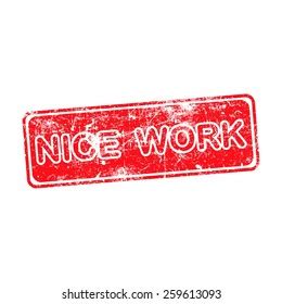 Well Done Red Rubber Stamp Over Stock Vector Royalty Free 259613105