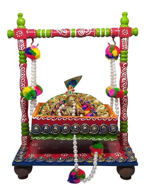 Decorative Krishna Swing Laddu Gopal Jhula Swing For God Off