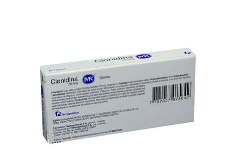 Comprar Clonidina 150 Mcg Caja 20 Tabletas En Farmalisto Colombia