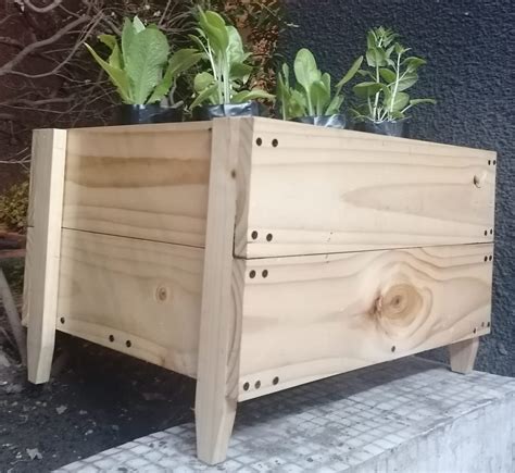 Kit De Macetero R Stico De Madera De Cultivo Huertos Alma