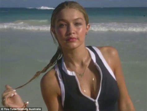 Ay Caramba Bikini Clad Gigi Hadid Shows Off Her Washboard Abs As She