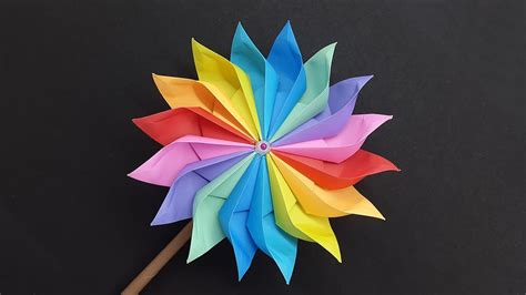 Wonderful Paper Windmill Making Tutorial Diy Pinwheel Youtube