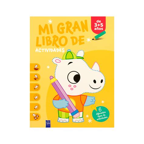 Libro Infantil Mi Gran Libro De Actividades Rinoceronte Venta De