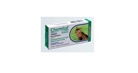 Anti Helm Ntico Chemital Para Gatos Comprimidos Chemitec