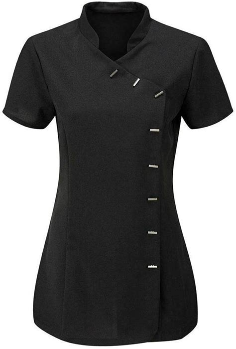 Fashion Hub Womens Hairdressing Beauty Tunic Top Ladies Massage