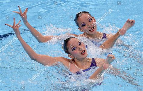 Chinas Swimming Twins Tingting Wenwen Jiang Editorial Stock Photo