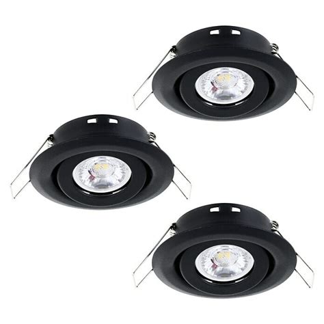 Eglo LED Einbauleuchten Set rund Saliceto Mini Puck 4 2 W Ø x H 7 7