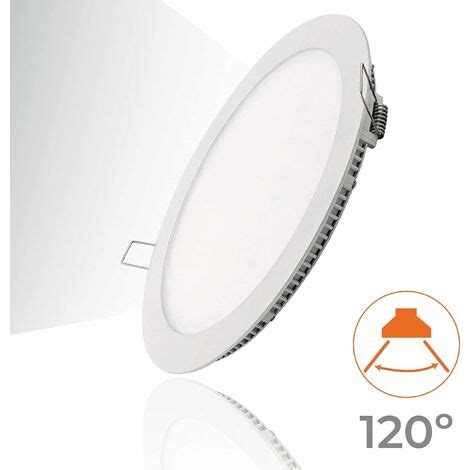 Zolginah Set Di Faretto Da Incasso A Led Rotondo Piatto Lumen