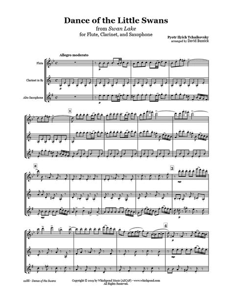 [2020] Clarinet And Saxophone Duet Sheet Music