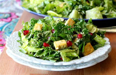 Vegan Caesar Salad With Crispy Baked Tofu Croutons Kims Cravings