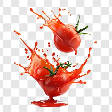 Tomato Sauce Splash On White Background Render Ultra Premium Ai