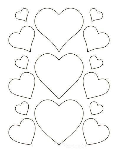 Free Printable Heart Templates Patterns Stencils Artofit