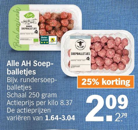 Alle Ah Soep Balletjes Aanbieding Bij Albert Heijn