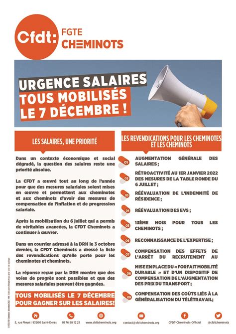 CFDT Cheminots Salaires La CFDT Signera Laccord Salarial