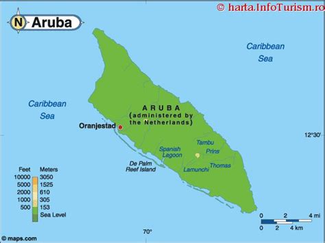 Harta Aruba Consulta Harta Fizica A Arubei Pe Infoturismro