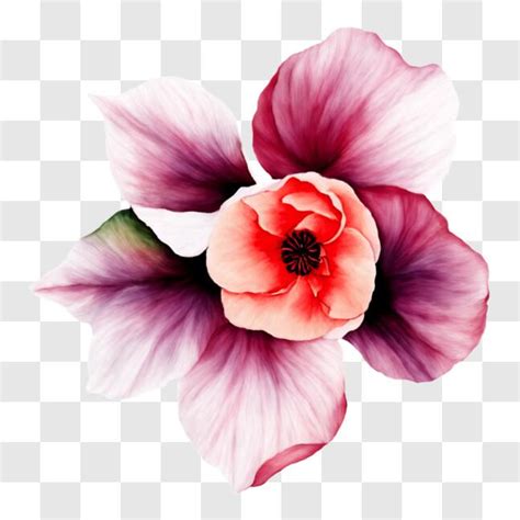 Descarga Hermosa Fotograf A De Flores Rosas Y Moradas Png En L Nea