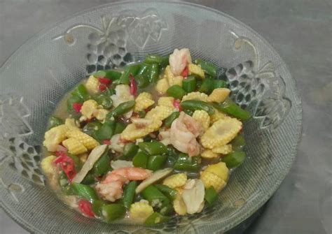 Resep Tumis Jagung Muda Buncis Udang Oleh VA Cookpad