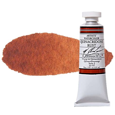 M Graham Watercolor 15ml Quinacridone Rust Jerry S Artarama