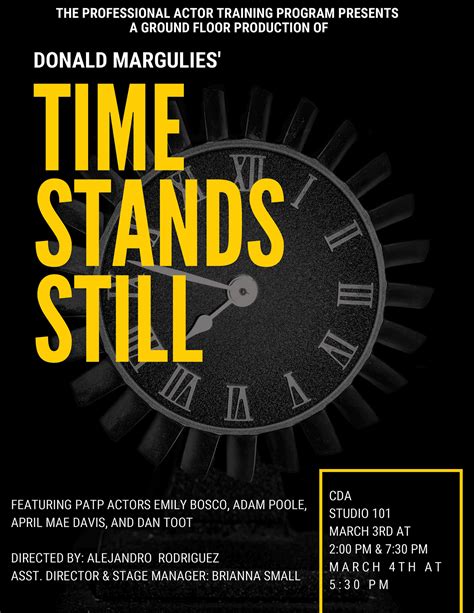 Time Stands Still Playmakers Repertory Company