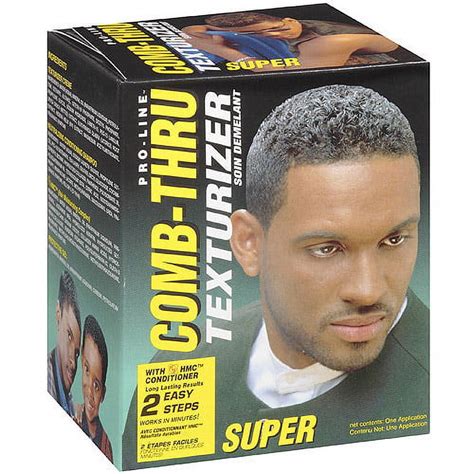 Pro Line Men S Super Comb Thru Texturizer Kit For Wavy Curly Relaxed Hair Enriched With