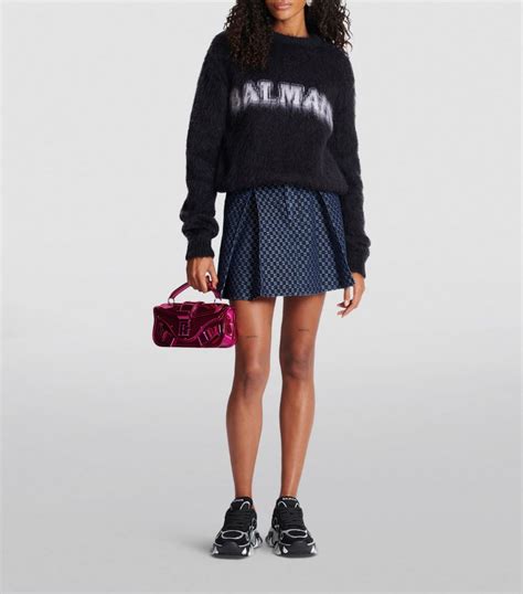 Balmain Logo Jacquard Sweater Harrods Us