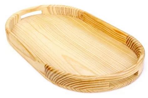 Oval Shape Pinewood Serving Tray 12 Inch At Rs 2100 Piece In