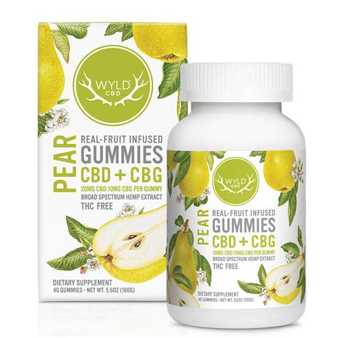 Cbd Gummies With Cbg Pear Wyld Cbd