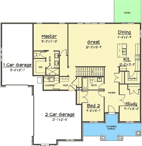 One Level Open Floor Plan Homes - floorplans.click